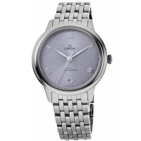 Omega De Ville Prestige Co-Axial Master Chronometer 34mm Purple Dial Steel Women's Replica Watch 434.10.34.20.03.001