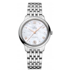 Omega De Ville Prestige Co-Axial Master Chronometer 34mm Mother of Pearl Dial Steel Women's Replica Watch 434.10.34.20.05.001