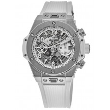 Hublot Big Bang Unico Skeleton Titanium White Rubber Strap Men's Replica Watch 441.NE.2011.RW