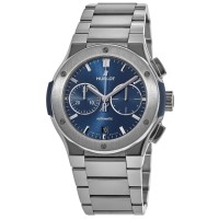 Hublot Classic Fusion Chronograph Blue Dial Titanium Men's Replica Watch 540.NX.7170.NX