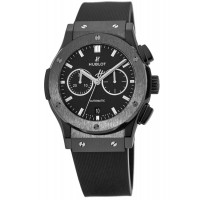 Hublot Classic Fusion Chronograph Black Magic Matte Black Dial Rubber Strap Men's Replica Watch 541.CM.1171.RX