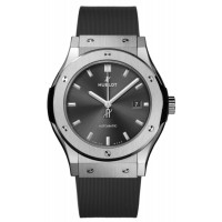 Hublot Classic Fusion Automatic Grey Dial Rubber Strap Men's Replica Watch 542.NX.7071.RX