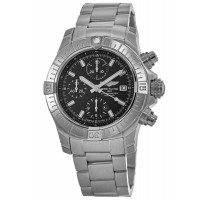 Breitling Avenger Chronograph 43 Black Dial Stainless Steel Men's Replica Watch A13385101B1A1