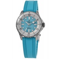 Breitling Superocean Automatic 36 Turquoise Dial Rubber Strap Men's Replica Watch A17377211C1S1