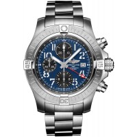 Breitling Avenger Chronograph GMT 45 Blue Dial Steel Men's Replica Watch A24315101C1A1