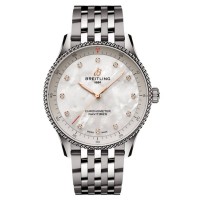 Breitling Navitimer 32 Mother of Pearl Diamond Dial Steel Women's Replica Watch A77320E61A2A1