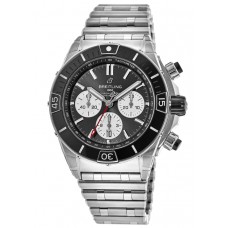 Breitling Super Chronomat B01 44 Black Dial Steel Men's Replica Watch AB0136251B1A1