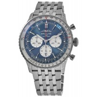 Breitling Navitimer B01 Chronograph 46 Blue Dial Steel Men's Replica Watch AB0137211C1A1