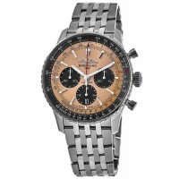 Breitling Navitimer B01 Chronograph 43 Copper Dial Steel Men's Replica Watch AB0138241K1A1