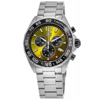 Tag Heuer Formula 1 Quartz Chronograph Yellow Dial Steel Men's Replica Watch CAZ101AM.BA0842