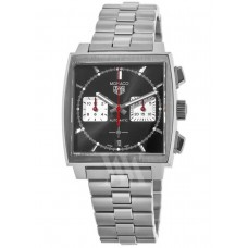 Tag Heuer Monaco Chronograph Black Dial Stainless Steel Men's Replica Watch CBL2113.BA0644
