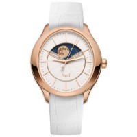 Piaget Limelight White Dial Rose Gold White Leather Strap Women's Replica Watch G0A40110