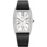 Piaget Limelight Mother of Pearl Dial Diamond White Gold Satin Strap Women's Replica Watch G0A41198