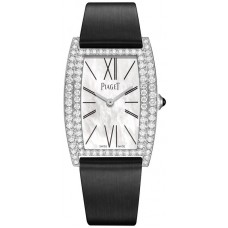 Piaget Limelight Mother of Pearl Dial Diamond White Gold Satin Strap Women's Replica Watch G0A41198