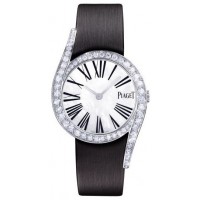 Piaget Limelight Gala Mother of Pearl Dial Diamond Black Satin Strap Women's Replica Watch G0A41260