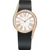 Piaget Limelight Gala Mother of Pearl Dial Diamond Black Satin Strap Women's Replica Watch G0A41291