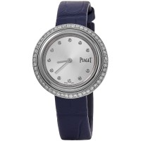 Piaget Possession Silver Diamond Dial Custom Diamond Bezel Women's Replica Watch G0A43090-CD