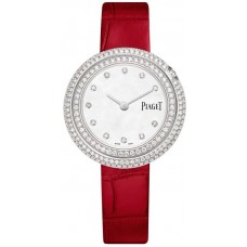 Piaget Possession Mother of Pearl Dial Diamond White Gold Leather Strap Women's Replica Watch G0A44295