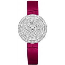 Piaget Possession Diamond Dial White Gold Leather Strap Women's Replica Watch G0A44298