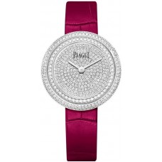 Piaget Possession Diamond Dial White Gold Leather Strap Women's Replica Watch G0A44299