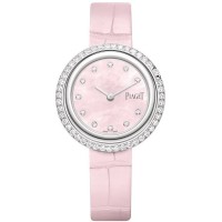 Piaget Possession Mother of Pearl Dial Diamond White Gold Leather Strap Women's Replica Watch G0A45074