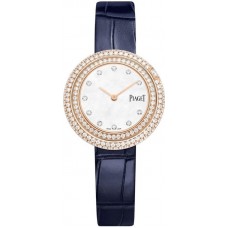 Piaget Possession Mother of Pearl Dial Diamond Rose Gold Leather Strap Women's Replica Watch G0A45082
