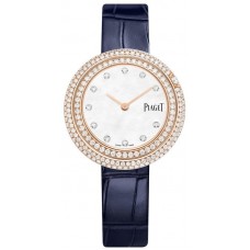 Piaget Possession Mother of Pearl Dial Diamond Rose Gold Leather Strap Women's Replica Watch G0A45092