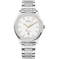 Piaget Polo Date White Dial Diamond Steel Men's Replica Watch G0A46019
