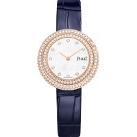 Piaget Possession Date Mother of Pearl Dial Diamond Rose Gold Leather Strap Women's Replica Watch G0A46063