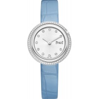 Piaget Possession Silver Dial Diamond Leather Strap Women's Replica Watch G0A48080