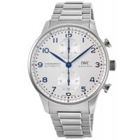 IWC Portugieser Automatic Chronograph Silver Dial Steel Men's Replica Watch IW371617