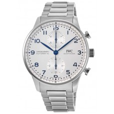 IWC Portugieser Automatic Chronograph Silver Dial Steel Men's Replica Watch IW371617
