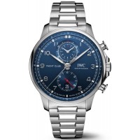 IWC Portugieser Yacht Club Chronograph Blue Dial Steel Men's Replica Watch IW390701