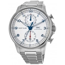 IWC Portugieser Yacht Club Chronograph Silver Dial Steel Men's Replica Watch IW390702