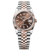 Rolex Datejust 36 Steel &amp; Everose Gold Chocolate Dial Women's Replica Watch M126231-0043