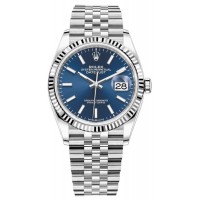 Rolex Datejust 36 Steel &amp; White Gold Blue Dial Women's Replica Watch M126234-0017