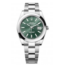 Rolex Datejust 41 Stainless Steel Mint Green Fluted-Motif Dial Men's Replica Watch M126300-0021