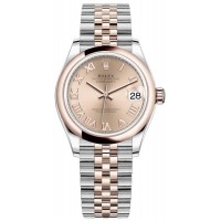 Rolex Datejust 31 Rose Roman Dial Women's Replica Watch M278241-0006