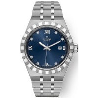 Tudor Royal Blue Diamond Dial Stainless Steel Unisex Replica Watch M28300-0007