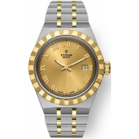 Tudor Royal Date Champagne Dial Stainless Steel and Yellow Gold Unisex Replica Watch M28303-0004