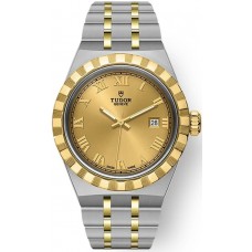 Tudor Royal Date Champagne Dial Stainless Steel and Yellow Gold Unisex Replica Watch M28303-0004