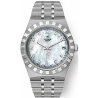 Tudor Royal Mother of Pearl Diamond Dial Stainless Steel Unisex Replica Watch M28400-0005