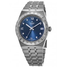 Tudor Royal Blue Diamond Dial Stainless Steel Unisex Replica Watch M28400-0007