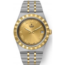 Tudor Royal Champagne Dial Stainless Steel and Yellow Gold Unisex Replica Watch M28403-0004