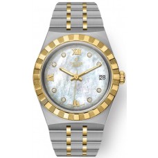 Tudor Royal Mother of Pearl Diamond Dial Stainless Steel and Yellow Gold Unisex Replica Watch M28403-0007