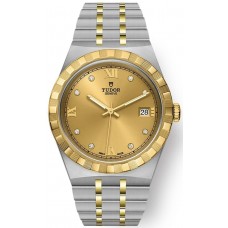 Tudor Royal Champagne Diamond Dial Stainless Steel Unisex Replica Watch M28503-0005