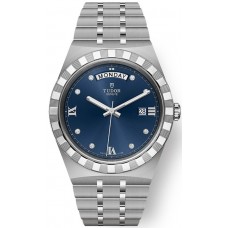 Tudor Royal Blue Diamond Dial Stainless Steel Unisex Replica Watch M28600-0006