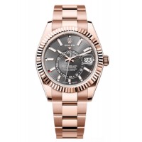 Rolex Sky-Dweller Rose Gold Slate Dial Oyster Men's Replica Watch M336935-0004