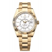 Rolex Sky-Dweller Yellow Gold White Dial Oyster Men's Replica Watch M336938-0003