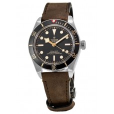 Tudor Black Bay Fifty-Eight Black Dial Brown Leather Strap Men's Replica Watch M79030N-0002